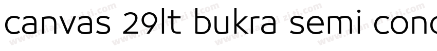 canvas 29lt bukra semi conden字体转换